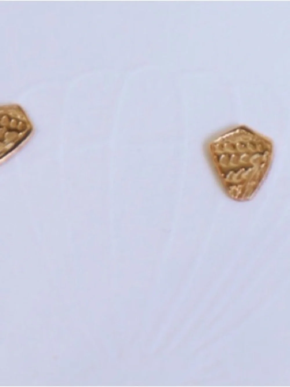 Emelyne Hawaii Gold Cone Shell 🐚 Textured Mini Stud Earrings